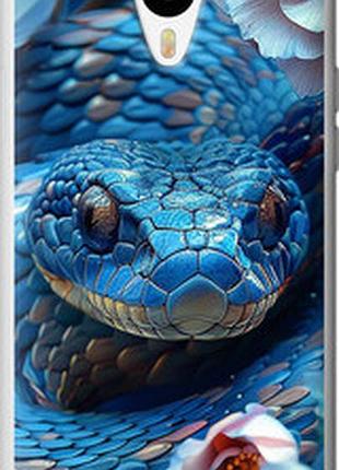 Чехол на meizu m1/m1 mini blue snake "6079u-188-2448"