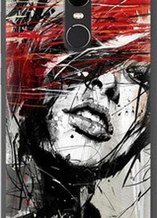 Чехол на xiaomi redmi note 4x лицо девушки "1162u-951-2448"