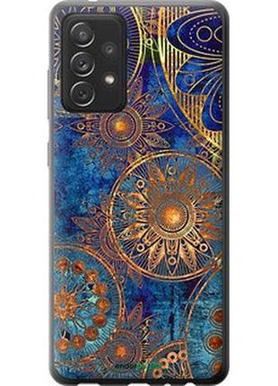 Чехол на samsung galaxy a72 a725f золотой узор "678t-2247-2448"