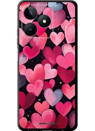 Чехол на realme c51 сердечки 4 "5662b-3467-2448"