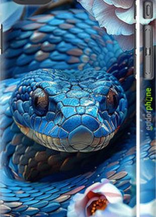 Чехол на iphone se 2022 blue snake "6079c-3737-2448"