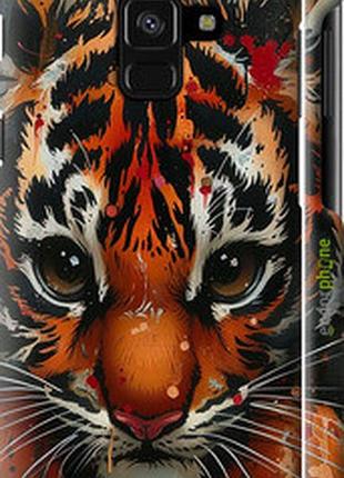 Чехол на samsung galaxy a8 2018 a530f mini tiger "6052m-1344-2448"