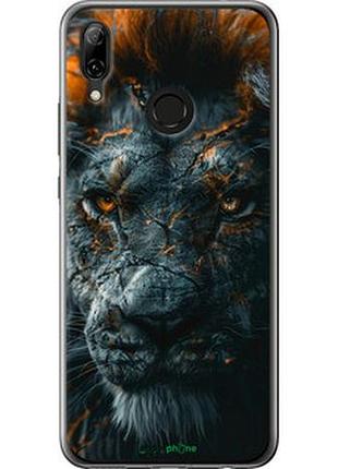 Чехол на huawei nova 3 пламенный лев "6153u-1535-2448"