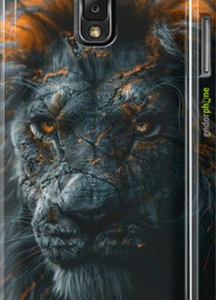 Чехол на samsung galaxy note 3 n9000 пламенный лев "6153c-29-2448"