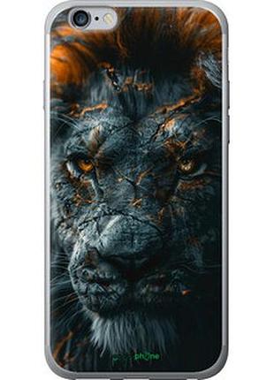 Чехол на iphone 6 plus пламенный лев "6153t-48-2448"