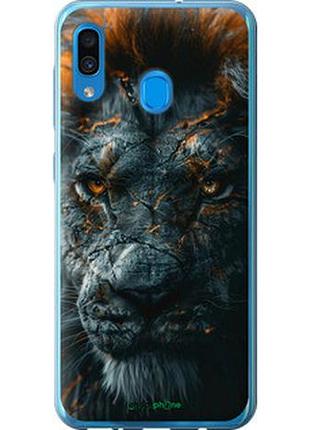 Чехол на samsung galaxy a30 2019 a305f пламенный лев "6153u-1670-2448"