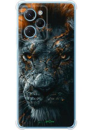Чехол на xiaomi redmi note 12 pro speed пламенный лев "6153sp-3334-2448"