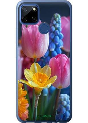 Чохол на realme c12 весняні квіти "6058t-2240-2448"