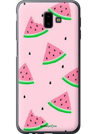 Чехол на samsung galaxy j6 plus 2018 розовый арбуз "4314t-1586-2448"