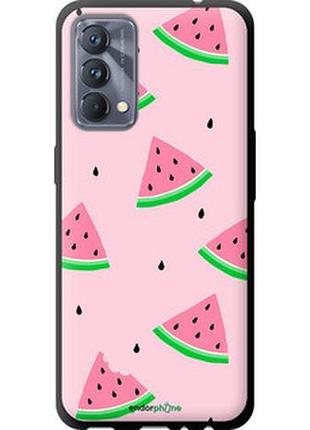 Чехол на realme gt master розовый арбуз "4314b-2852-2448"