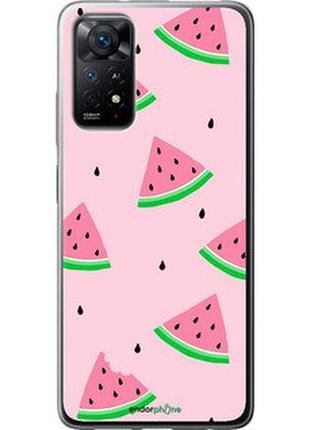 Чехол на xiaomi redmi note 11s 4g розовый арбуз "4314u-3936-2448"
