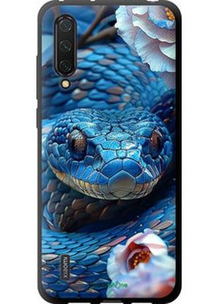 Чехол на xiaomi mi 9 lite blue snake "6079b-1834-2448"