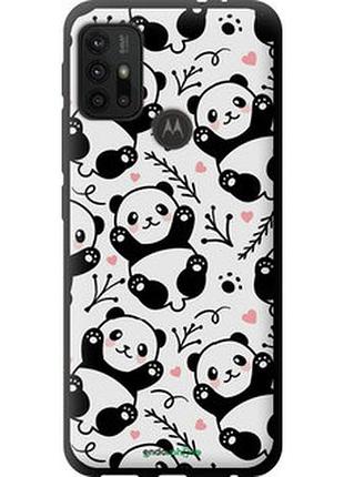 Чехол на motorola moto g30 панды "4318b-2320-2448"