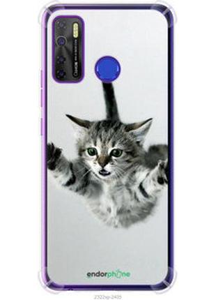 Чехол на tecno spark 5 pro kd7 летящий котёнок "2322sp-2445-2448"