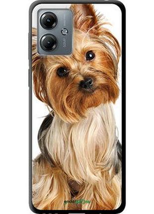 Чехол на motorola moto g14 йоркширский терьер с хвостиком "930b-3197-2448"