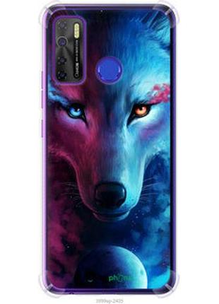 Чехол на tecno camon 15 арт-волк "3999sp-2405-2448"