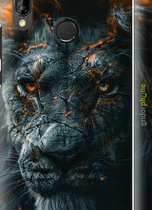 Чехол на huawei p20 lite пламенный лев "6153m-1410-2448"