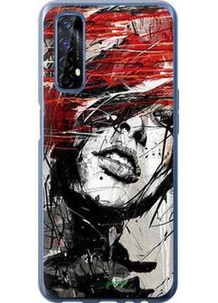 Чехол на realme 7 лицо девушки "1162u-2081-2448"