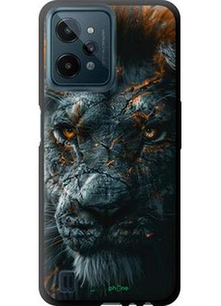 Чехол на realme c31 пламенный лев "6153b-2593-2448"