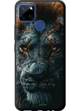 Чехол на realme 7i пламенный лев "6153b-2486-2448"