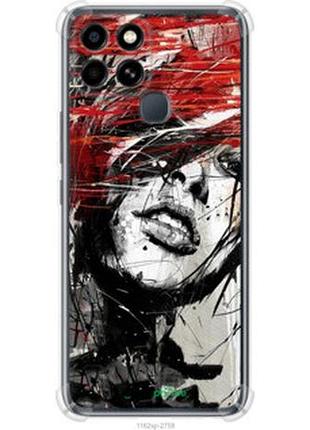 Чохол на infinix smart 6 обличчя дівчини "1162sp-2758-2448"