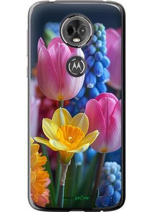 Чохол на motorola moto e5 plus весняні квіти "6058u-1412-2448"