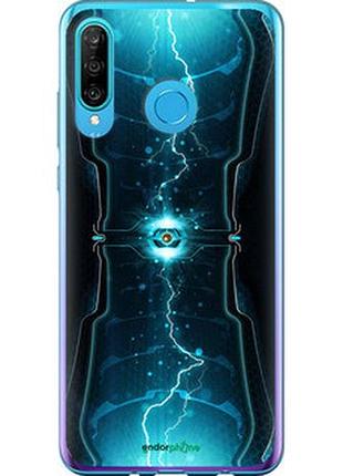 Чехол на huawei p30 lite молнии в цилиндре "120t-1651-2448"