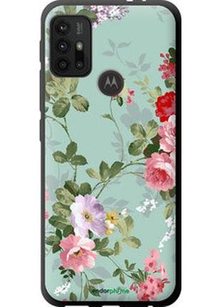 Чехол на motorola moto g10 цветочные обои 2 "862b-2319-2448"