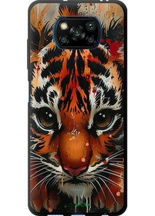 Чехол на xiaomi poco x3 pro mini tiger "6052b-2938-2448"