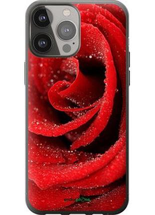 Чохол на iphone 13 pro max червона троянда "529t-2371-2448"