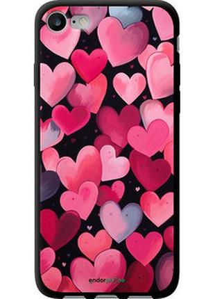 Чехол на iphone se 2020 сердечки 4 "5662b-2013-2448"