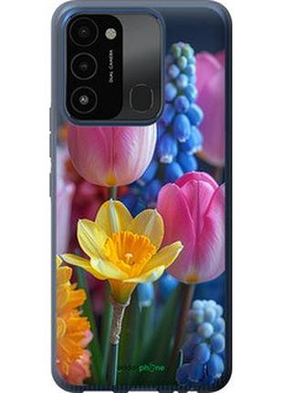 Чехол на tecno spark 8c kg5k весенние цветы "6058u-2680-2448"