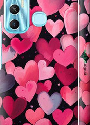 Чехол на infinix hot 11 сердечки 4 "5662m-2762-2448"