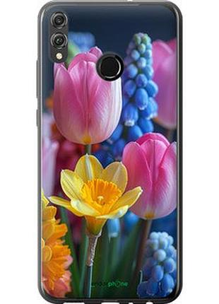Чехол на huawei honor 8x весенние цветы "6058u-1596-2448"