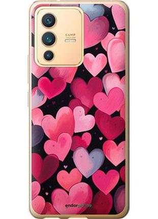 Чехол на vivo v23 сердечки 4 "5662u-2642-2448"