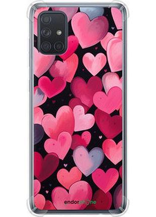 Чехол на samsung galaxy a71 2020 a715f сердечки 4 "5662sp-1826-2448"