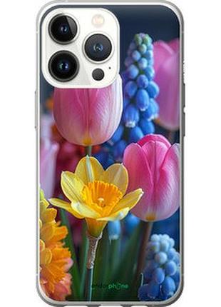 Чехол на iphone 13 pro весенние цветы "6058u-2372-2448"