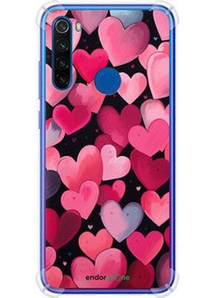 Чехол на xiaomi redmi note 8t сердечки 4 "5662sp-1818-2448"