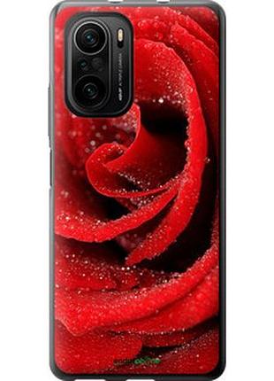 Чехол на xiaomi poco f3 красная роза "529t-2280-2448"