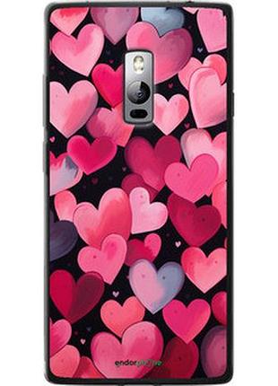 Чехол на oneplus 2 сердечки 4 "5662u-386-2448"
