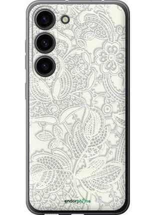 Чехол на samsung galaxy s23 белое кружево "4383u-2907-2448"