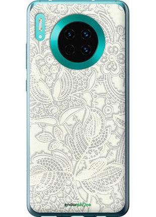 Чехол на huawei mate 30 белое кружево "4383u-1773-2448"