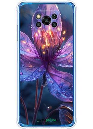 Чехол на xiaomi poco x3 магический цветок "6038sp-2073-2448"