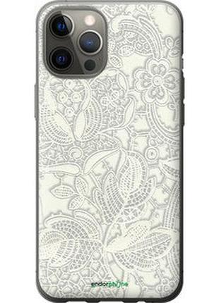 Чехол на iphone 12 pro max белое кружево "4383u-2054-2448"
