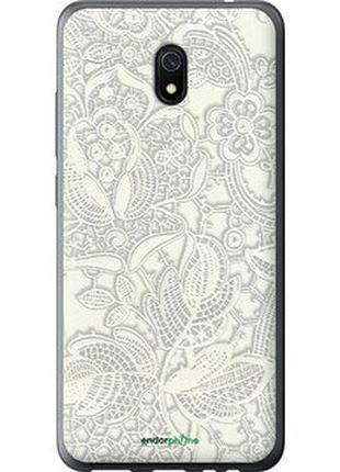 Чехол на xiaomi redmi 8a белое кружево "4383t-1794-2448"