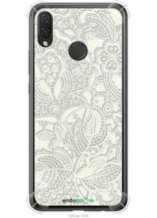 Чехол на huawei p smart plus белое кружево "4383sp-1555-2448"