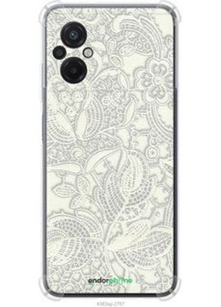 Чехол на xiaomi poco m5 белое кружево "4383sp-2767-2448"