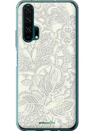 Чехол на huawei honor 20 pro белое кружево "4383u-1702-2448"