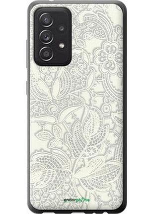 Чехол на samsung galaxy a52s 5g a528b белое кружево "4383u-2583-2448"