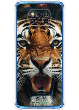 Чехол на xiaomi poco x3 тигровое величие "6080sp-2073-2448"